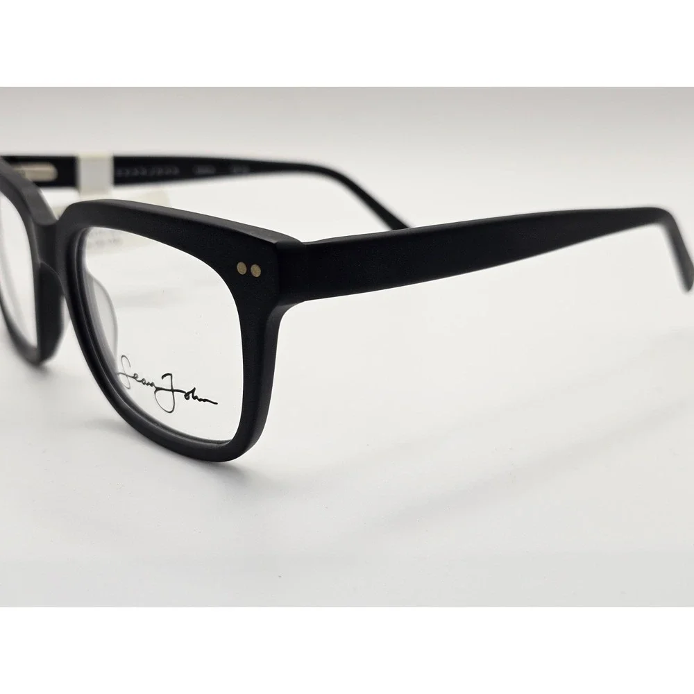 New SEAN JOHN SJO 5129E 005‎ Matte Black Eyeglasses 54/19/150